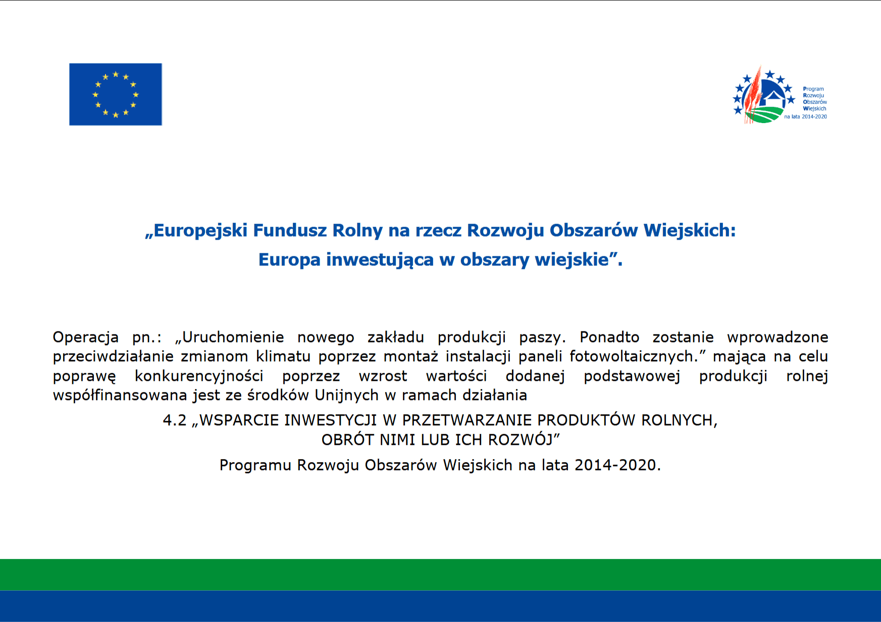 Europejski Fundusz Rolny na rzecz Rozwoju Obszarów Wiejskich: Europa inwestująca w obszary wiejskie