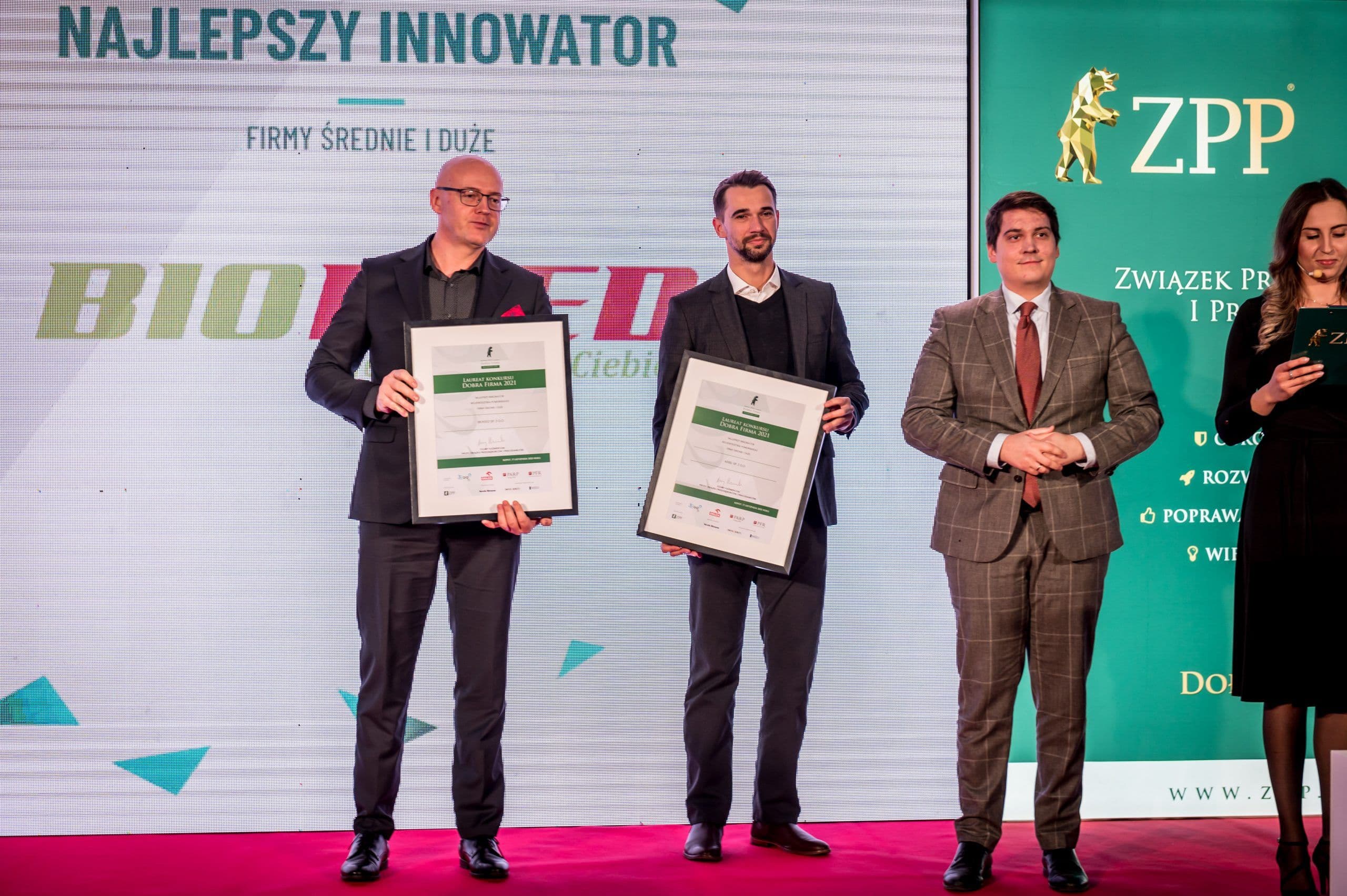 BIOFEED WYRÓŻNIONY W OGÓLNOPOLSKIM KONKURSIE „DOBRA FIRMA"